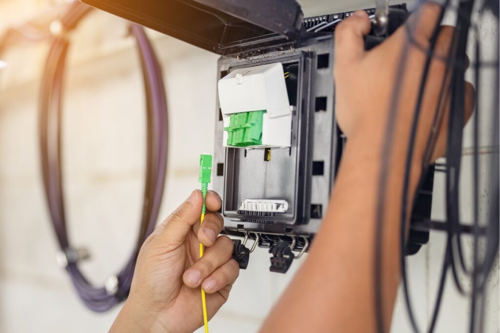 corte de fibra optica